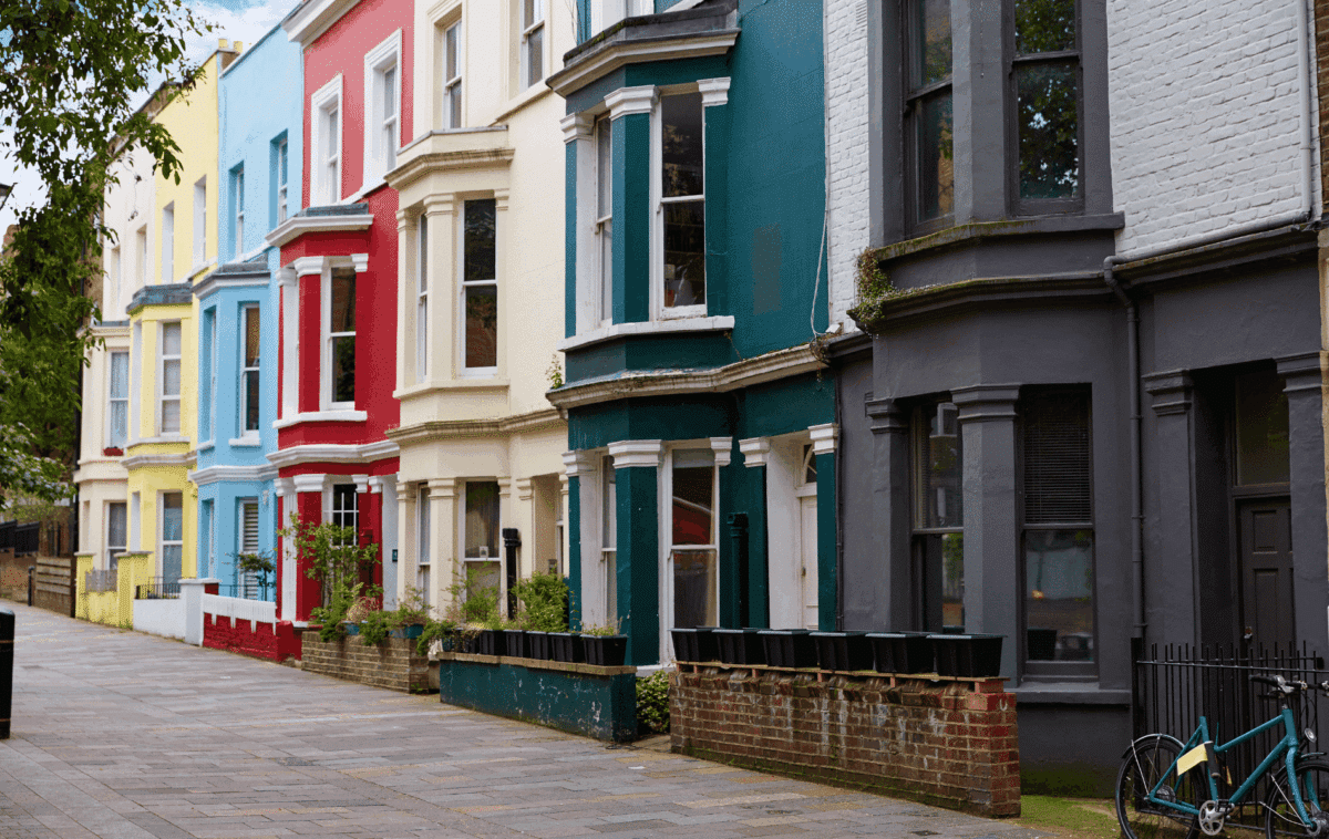 Edificios de colores en Camden