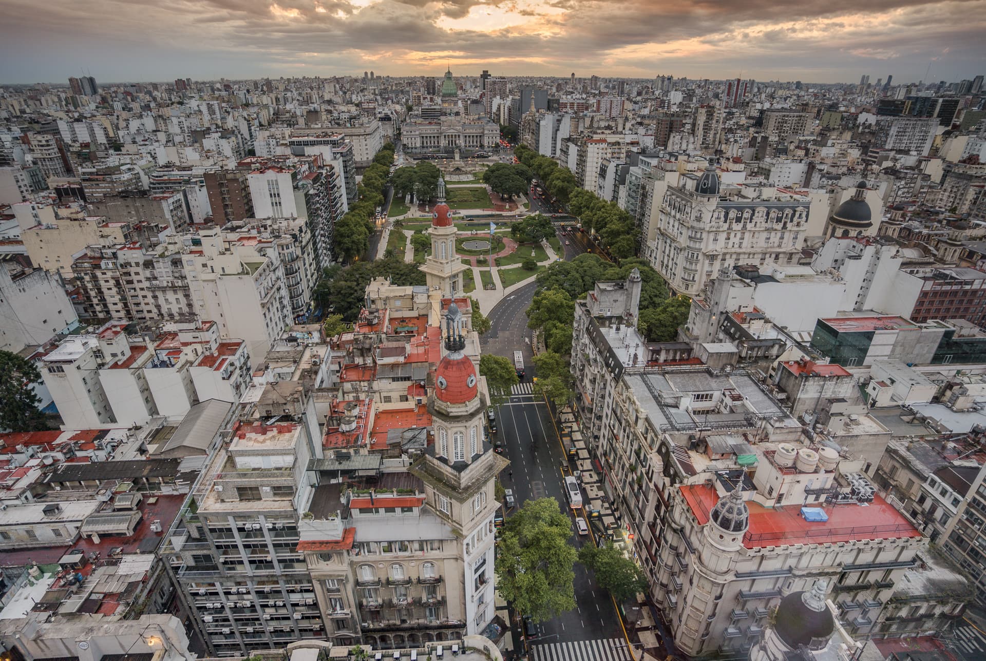 Vistas del congreso desde el Palacio Barolo